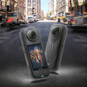 Cámara de Acción <span class=keywords><strong>Insta</strong></span> <span class=keywords><strong>360</strong></span> X4 Mini 8K, Grabadora de Video WiFi Gran Angular, Visión Nocturna Remota para Deportes, Motociclismo, Edición con IA - Product Image 2