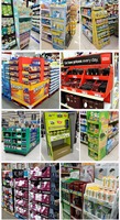 Supermarkt-Karton-Socken-Displayständer mit Haken zum Aufhängen, Bodenständer für Einzelhandels-Promotion