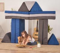 2021 heiß verkaufte Kinder Kinder Schwamm spielen Kissen Sofas Matte mit 2 Dreieck Kissen & abnehmbare & wasch bare Bezüge