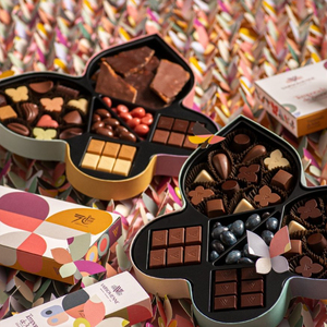 Cao Cấp Tùy Chỉnh Sô Cô La Trắng Bao Bì Hộp Rỗng Sô Cô La Kẹo Cứng Nhắc Hộp Quà Tặng Với Nắp Có Thể Tháo Rời Thân Thiện Với Môi - Product Image 2