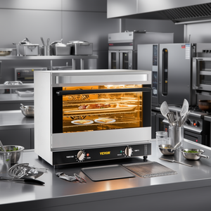 Horno de Convección Comercial Vevor de 66L, 4 Niveles, Rejillas de Alambre, Puerta Frontal de Vidrio, 1800W, Equipo de Cocina Eléctrico - Product Image 2