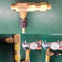 Injecteur chimique réglable BSP mâle 3/8 po, injecteur Venturi pour détergent et savon, 5000 PSI, pour nettoyeur haute pression et lavage de voitures