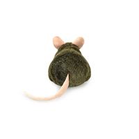 Peluche de souris réaliste vert foncé, jouet en peluche de rat réaliste, poupée en peluche douce, décoration, cadeau pour enfants et amoureux des animaux