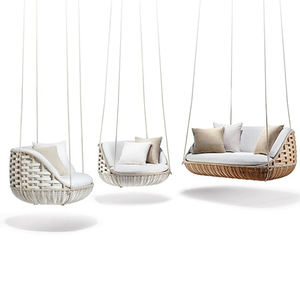 Silla Colgante Redonda de Mimbre Tejido Moderno para <span class=keywords><strong>Terraza</strong></span>, Balcón, Jardín, Patio, <span class=keywords><strong>Hamaca</strong></span> - Product Image 1