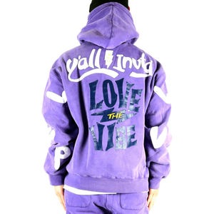 Sudadera con Capucha de Forro Polar 100% Algodón, Impresión Personalizada, Impresión Puff, Teñido Liso, Esencial para el Invierno - Product Image 4