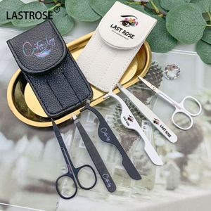 Own Brand Stainless Steel Eyelash Eyebrow Scissors and Private Label Eyelash Tweezers for False Eyelash - Product Image 2