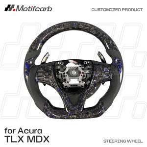 พวงมาลัยคาร์บอนไฟเบอร์ปลอมแปลงสำหรับ Acura TLX MDX A-Spec PMC 2015-2020ปรับแต่งได้ตามต้องการพร้อมตัวเปลี่ยนเกียร์ใบพัดภายใน - Product Image 2