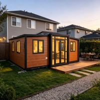 Maison préfabriquée de haute qualité de 20 pieds, extensible, 2 chambres, pour le camping