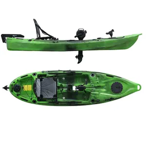Mako10坐在顶部钓鱼皮划艇，高座，用于钓鱼的导轨容易连接的单人划艇