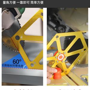Aluminum Alloy Hexagonal Ruler Woodworking Angle Ruler for Panel Cutting Machine Table <b>Saw</b> Angle Adjustment Tool with Magnet - Product Image 5