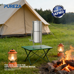 PUREZA 2.25/2.9 Gal Blue Stainless Steel Gravity-Fed Water <strong>Tank</strong> With Filters Replacement For B-erkey PF-2 BB9-2 Filter - Product Image 6