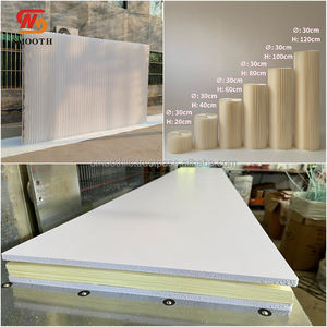 Fondo de Papel Rígido Plegado con Volantes en Color Blanco Marfil, Tamaño Personalizado, para Decoración de Escenarios de Boda - Product Image 5