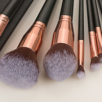 OEM&ODM Créez Votre Propre Brosse à Cheveux Double Embout, Échantillons Gratuits de Maquillage, Fond de Teint Noir, Ensemble de Pinceaux de Maquillage à Marque Privée pour le Maquillage