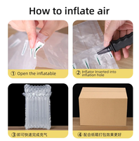 Emballage de protection pour bouteille de vin en coussin à bulles gonflable de haute qualité, sacs de protection de voyage, sac à colonne d'air de sécurité pour le verre