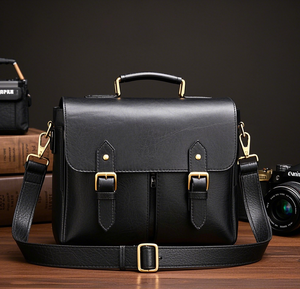 Fabrikant Van Hoge Kwaliteit Echt Lederen Casual Crossbody Tas Dames Medium Handtassen Cameratas Heren Zadeltas Schoudertas - Product Image 4