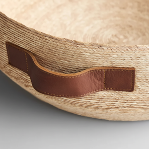 2025 [HOT - DEAL] -Panier en feuille de palmier/Produits à base d'ingrédients naturels avec doublure en tissu et couleur décorative de haute qualité - Product Image 1