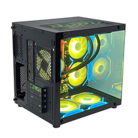 PCOOLING Étui pour PC de jeu Atx avec logo personnalisé le plus populaire Boîtier pour ordinateur de jeu en verre trempé
