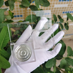 Y029 Leere, durchsichtige quadratische Lidschatten hülle aus Kunststoff, transparente Lidschatten verbindung 42 mm Pfannen größe - Product Image 2