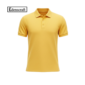 เสื้อโปโลสีชมพูสำหรับผู้ชายแขนสั้นผ้าคอตตอนสี100% ล้วนแบบบางปกติปรับแต่งได้โรงงานบังคลาเทศ - Product Image 5