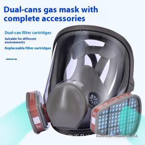 निर्माता थोक बड़े चेहरे सिलिकॉन गैस मास्क 6800 स्प्रे पेंट रासायनिक के लिए मॉडल डस्टप्रूफ पेशेवर सुरक्षा - Product Image 3