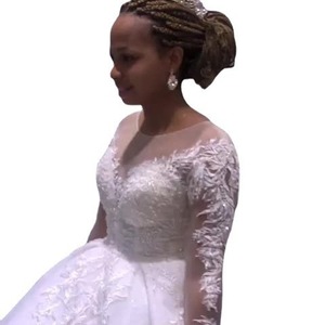 Vintage Ball Gown Wedding Dress Sweetheart Neckline <b>Lace</b> Fabric <b>White</b> Ivory Princess Waistline 2026 Bridal Gown - Product Image 5