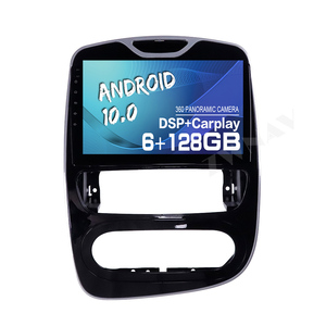 Autoradio Android, 2 go/128 go, navigation GPS, lecteur multimédia, Carplay, unité centrale, enregistreur cassette, pour voiture <span class=keywords><strong>Renault</strong></span> Clio (2016 à 2018) - Product Image 1