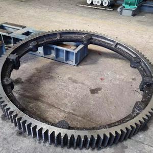 เฟืองขนาดใหญ่ที่ปรับแต่งได้สำหรับเตาเผาอุตสาหกรรม ชิ้นส่วนเฟืองเตาเผาแบบหมุนของผู้ผลิต ชิ้นส่วนเตาเผาซินเทอร์  รับวาดแบบตามคำขอ - Product Image 1