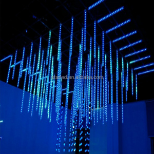 DC12V 실외 직경 30mm 실내외 겸용 3D DMX512 16픽셀 DMX 64LED RGB 픽셀 360도 LED 메테오 튜브 라이트 - Product Image 4