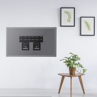 CHARMOUNT Support TV 17-55 pouces avancé de haute qualité Support mural TV à inclinaison fixe Micro-Gap pour Neo QLED, QLED et Crystal UHD