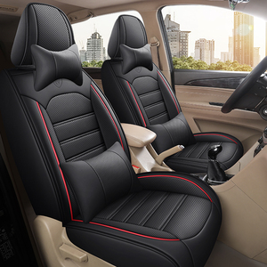 Style chaud quatre saisons 7 sièges couverture noir café rouge général PVC cuir sept housse de siège de voiture - Product Image 2