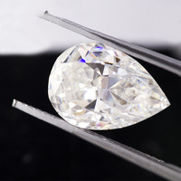 Diamant Moissanite en vrac coupe poire Madonna D E F couleur avec pour la certification GIA