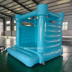 Castillo Inflable Azul Económico para Niños Pequeños, Casa de Juegos Inflable Pequeña para Interiores, Brincolines para Fiestas de Cumpleaños y Eventos - Product Image 5