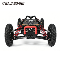 BAJABOARD G4X PRO Scooter tout-terrain pour adultes en alliage d'aluminium, capacité de charge de 150 kg, 4 roues motrices, autonomie de 50 km, télécommande, étanche, batterie au lithium