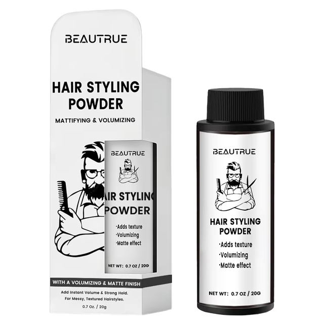 Men's Matte Hair Texturizing Powder Root Lifting Fluffy Volumizing Hair Styling Powder for Fine Thin Hair Long-Lasting Hold