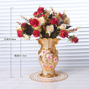 Vase d'art européen-Décoration de table en céramique artisanale - Product Image 6