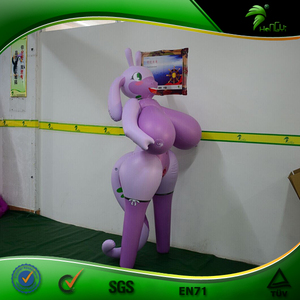 ของเล่นเป่าลมรูปมังกรฮงยี่ ของเล่นเป่าลมกูดรา ตุ๊กตาเป่าลมรูปสาวอนิเมะ - Product Image 2