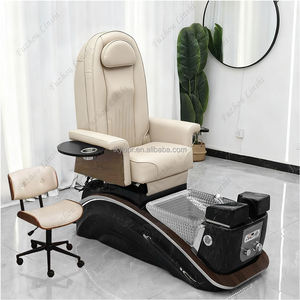 Sillón de Pedicura Eléctrico de Lujo con Masaje Vibratorio, Lámpara LED, Lavabo para <span class=keywords><strong>Spa</strong></span> de Pies con Drenaje Automático para Salón de Belleza y <span class=keywords><strong>Spa</strong></span> de Uñas - Product Image 6
