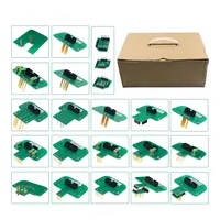 Marco BDM LED de acero inoxidable de alta calidad 2024 con 22 Uds. Adaptadores completos sonda BDM MARCO DE Metal BDM aluminio con pluma de sonda de 4 Uds.