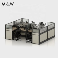 M&W Foshan – Poste de travail modulaire ajustable et moderne avec cloison de bureau et cadre en aluminium pour écoles et supermarchés
