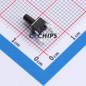 TS09-CBW1FH7.5 Tactile Switch Through hole-4P,4.5x4.5mm Switch Single Pole Single Throw Round Button 2.5N Through Hole - Product Image 2