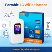 Routeur MIFI 4G LTE WiFi6 ASR1803S 2100mAh avec écran LCD couleur 1,4 pouces, prise en charge de l'antenne externe, carte SIM, point d'accès, emballage complet