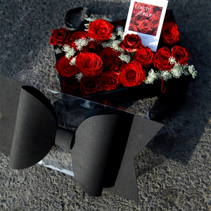 Scatola Regalo 'Ti Amo' per Compleanno e San Valentino, Confezione di Lusso per Rose con Fiocco e Cassetto in Cartone - Product Image 4