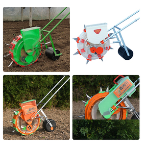 เครื่องใส่ปุ๋ยถั่วลิสงและเมล็ดข้าวโพดด้วยตนเองอุปกรณ์ปลูกต้นไม้ความจุ19กก. 4/6/8ซม. ความลึกในการปลูก - Product Image 5