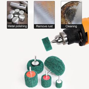 Disco <span class=keywords><strong>de</strong></span> fibra <span class=keywords><strong>de</strong></span> nailon PEXMIENTAS abrasivo montado en eje trefilado no tejido pulido aleta - Product Image 4