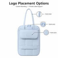 Housse fine pour ordinateur portable de 13, 13,3 et 14 pouces, sac de transport rembourré pour ordinateur portable avec poignées d'épaule, sac portable imperméable