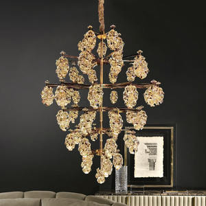 Accesorio de iluminación LED colgante, candelabro de luz colgante de <span class=keywords><strong>Cristal</strong></span> K9 de lujo moderno para sala de estar, dormitorio, <span class=keywords><strong>Bar</strong></span> - Product Image 5