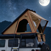 Tente de toit de camping triangulaire en aluminium imperméable pour 2 personnes, vente en gros