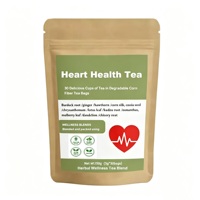 Thé aux herbes pour le bien-être cardiaque, 30 tasses, soutien botanique naturel
