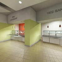 Table de buffet personnalisée commerciale équipement de cuisine d'hôpital ligne de cafétéria de service chaud et froid
