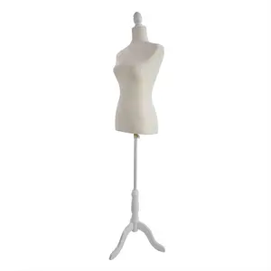 Adjustable half size decorative tailors sewing mannequin